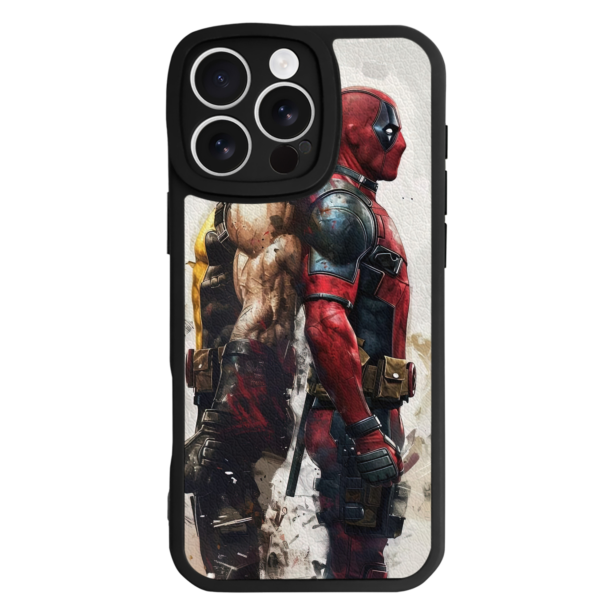 （画像用） Deadpool デッドプール 【iPhone 16シリーズ対応】シリコンスマホケース（レザー調） 材質：シリコン